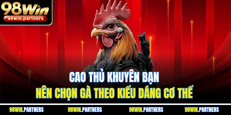Cao thủ khuyên bạn nên chọn gà theo kiểu dáng cơ thể Cao thủ khuyên bạn nên chọn gà theo kiểu dáng cơ thể
